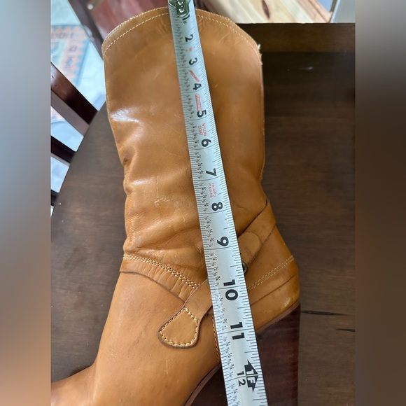 MADE IN BRAZIL-vintage leather high-heeled boots - Picture 16 of 16
